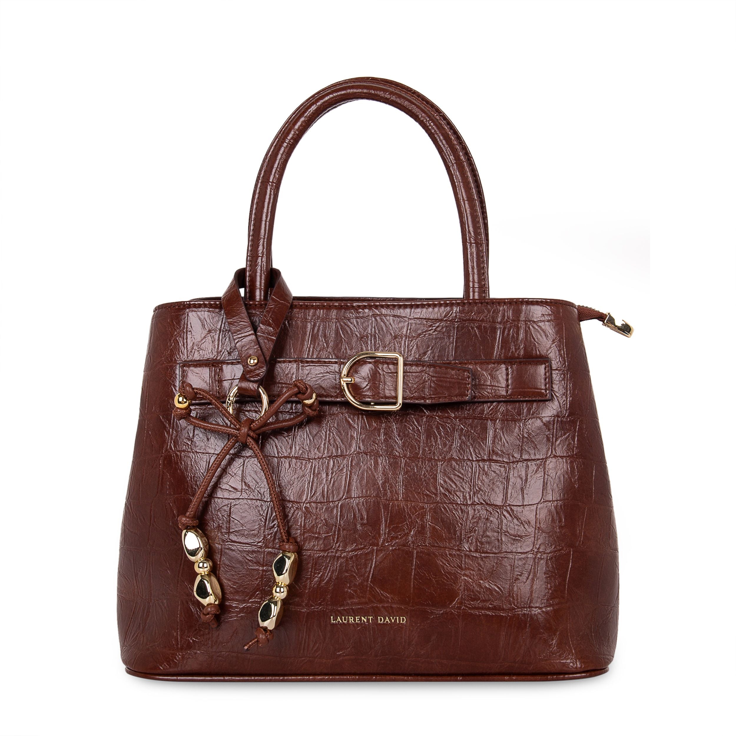 cognac handtas