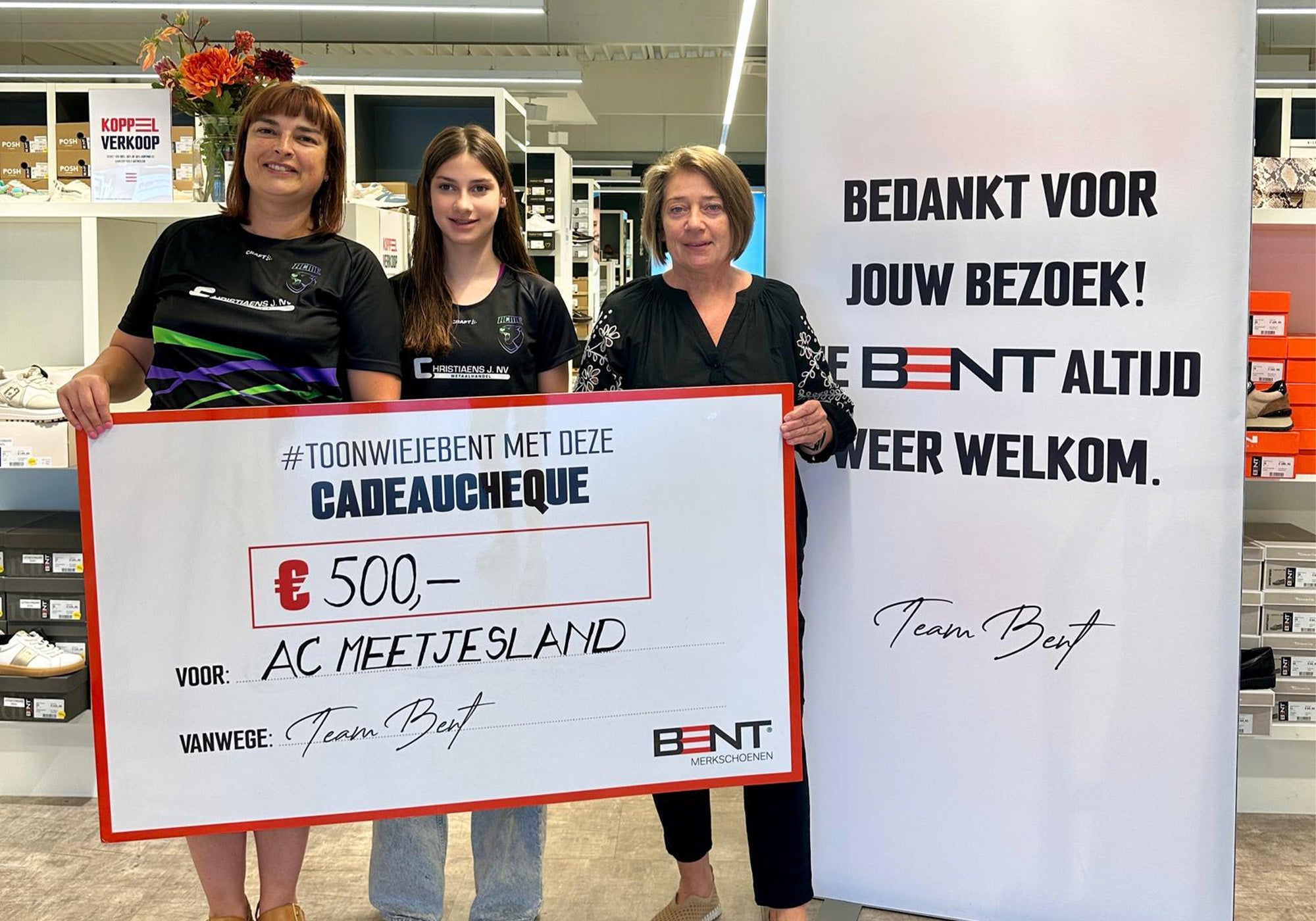 BENT steunt Atletiekclub Meetjesland