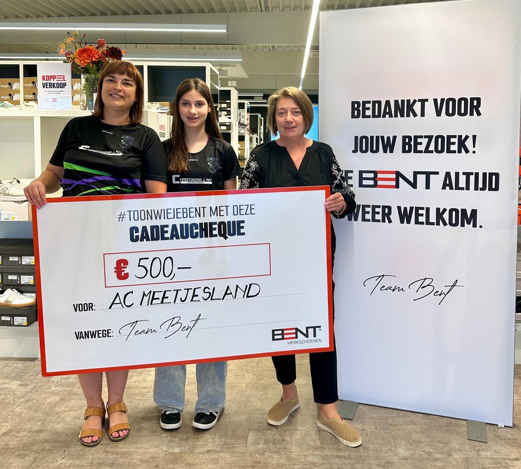 BENT steunt Atletiekclub Meetjesland