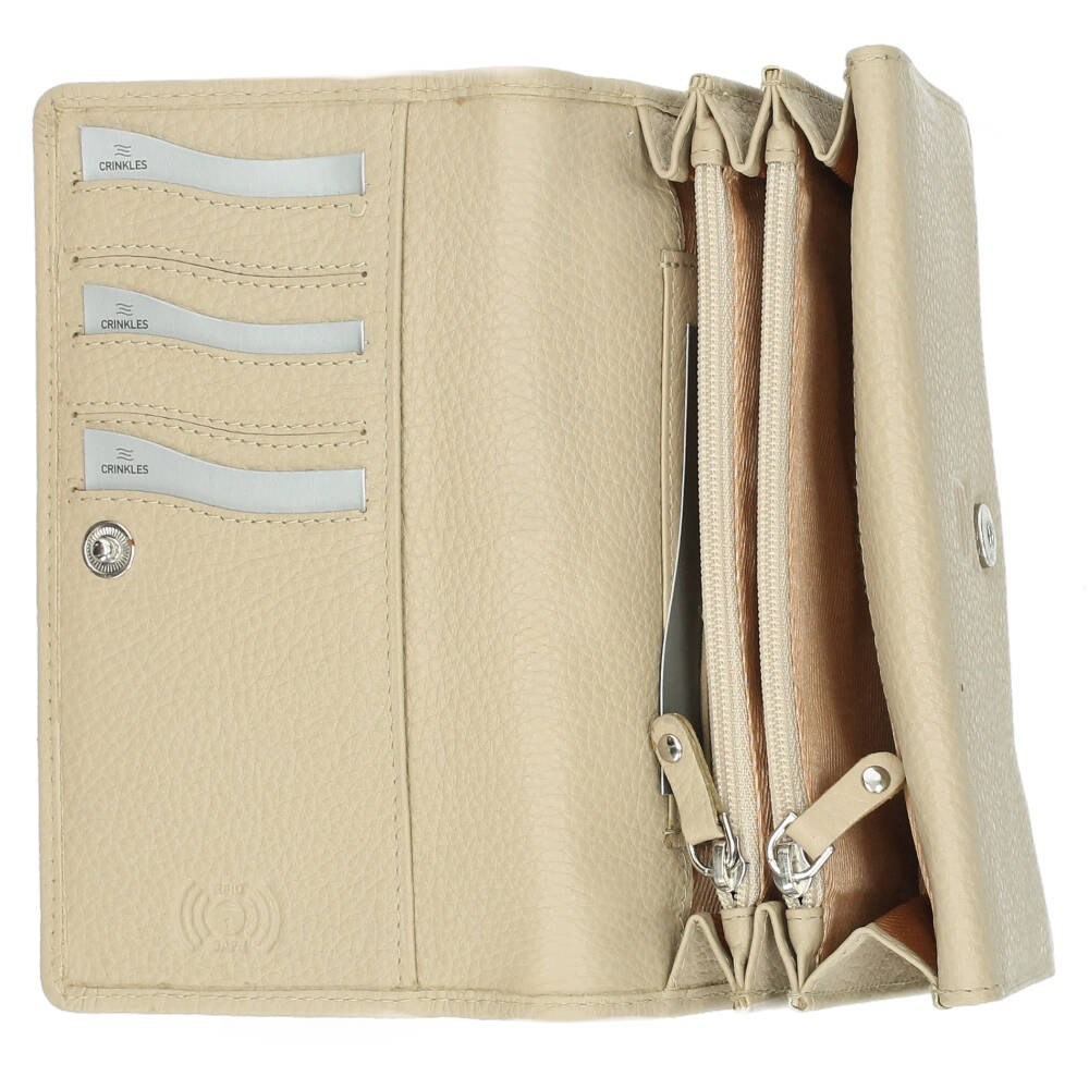 Beige portefeuille