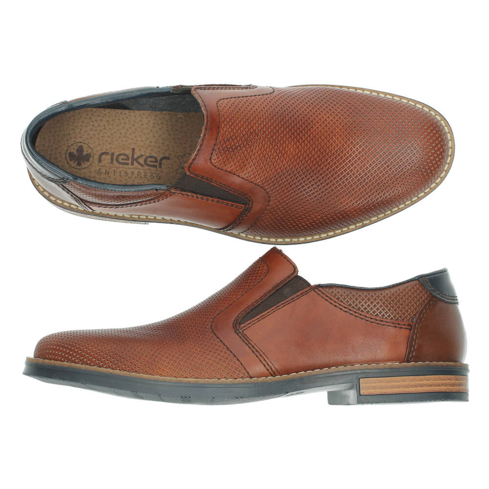 Cognac slip-ons