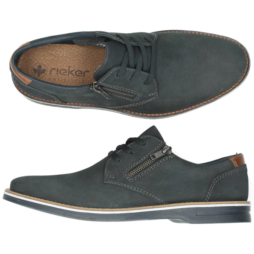 Blauwe veterschoenen