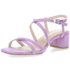 Paarse sandalen
