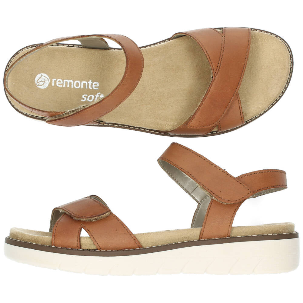 Cognac sandalen