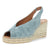 Jeansblauwe sleehakken