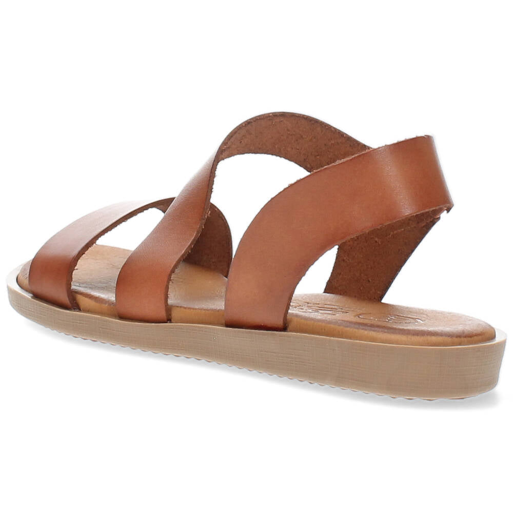 Cognac sandalen