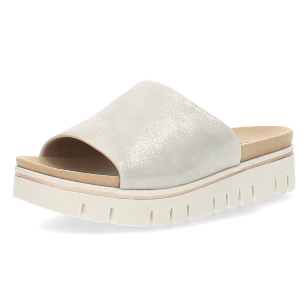 Beige slippers