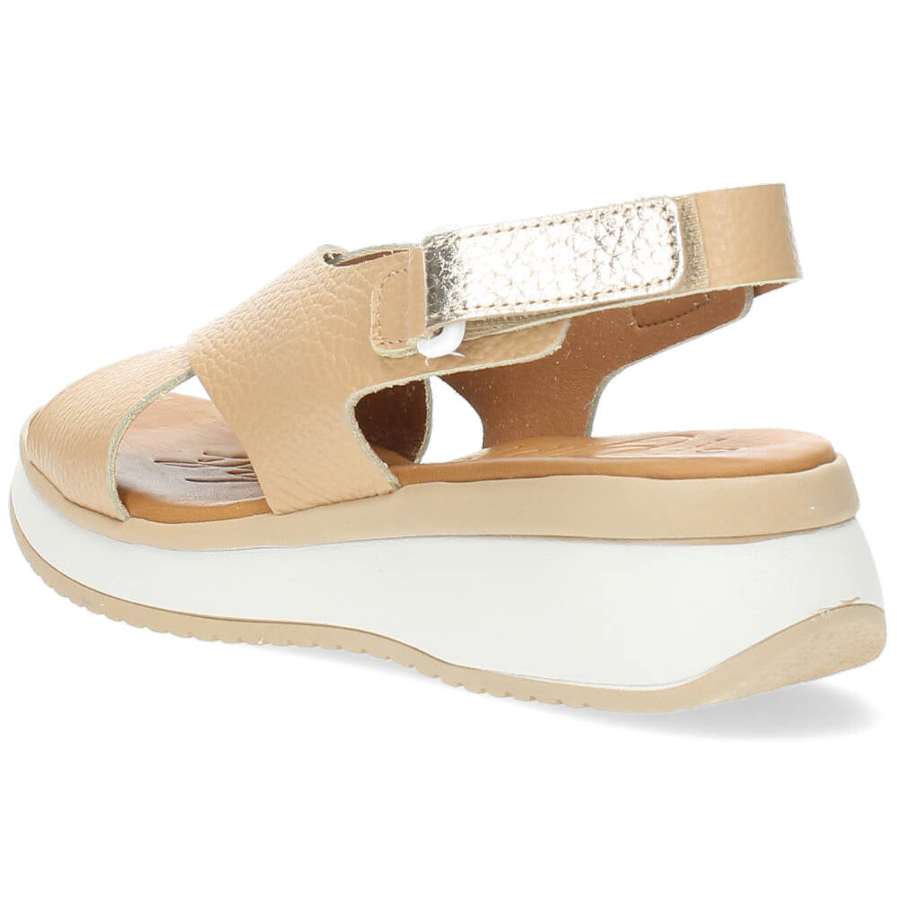 Cognac sandalen