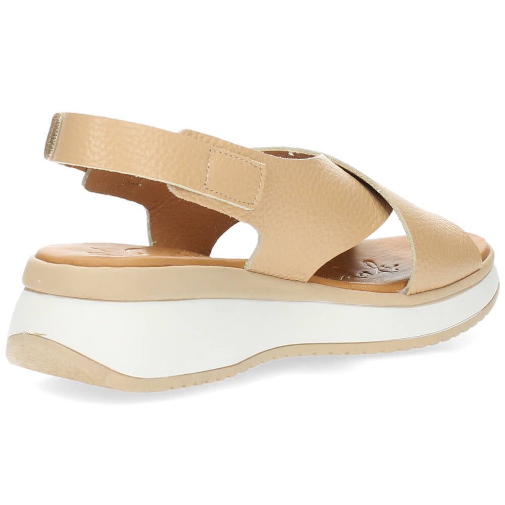 Cognac sandalen