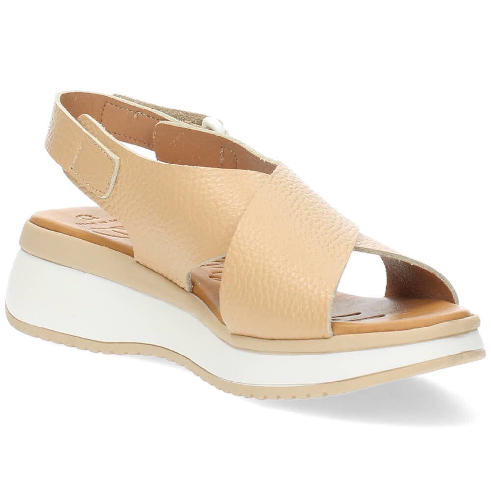 Cognac sandalen