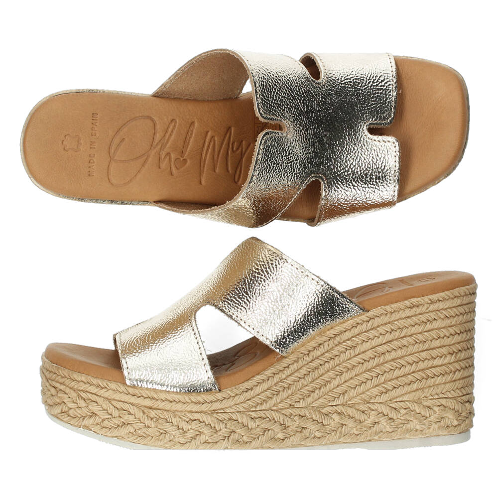 Metallic gouden slippers