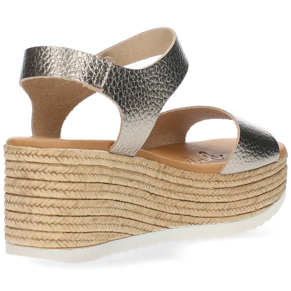 Metallic bronzen sandalen