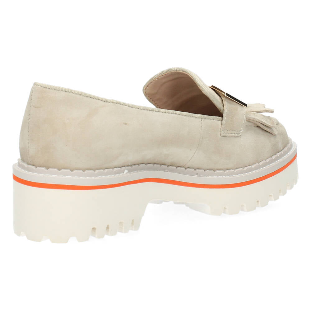 Beige loafers