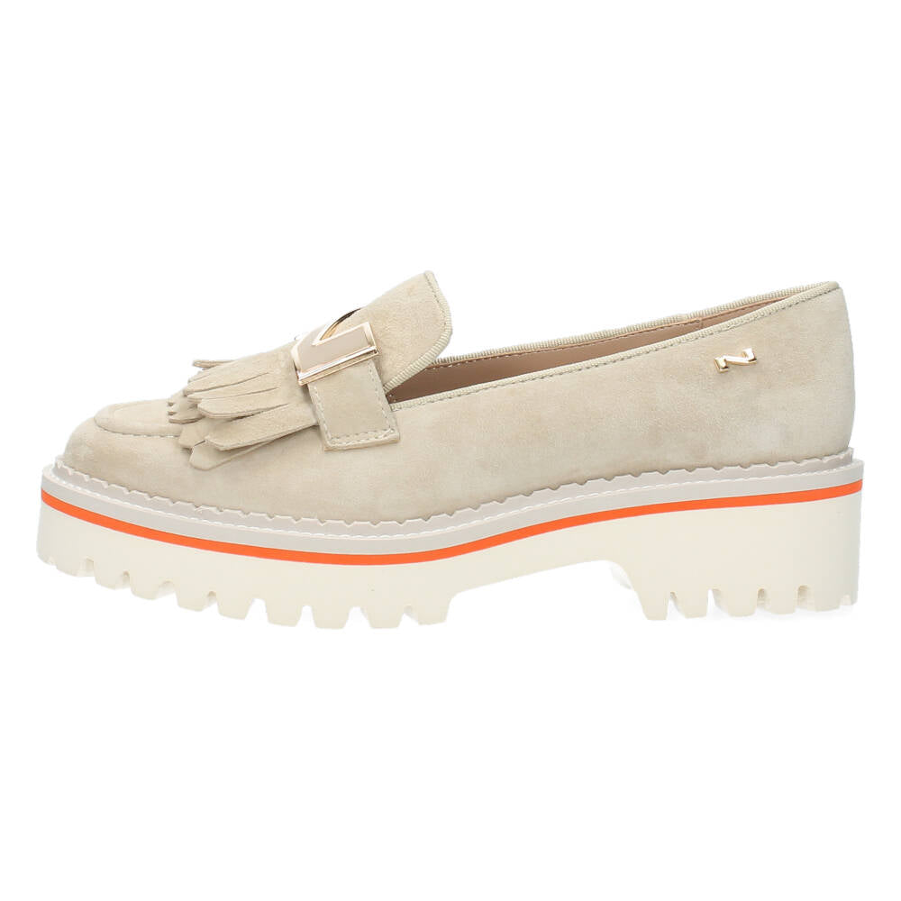 Beige loafers