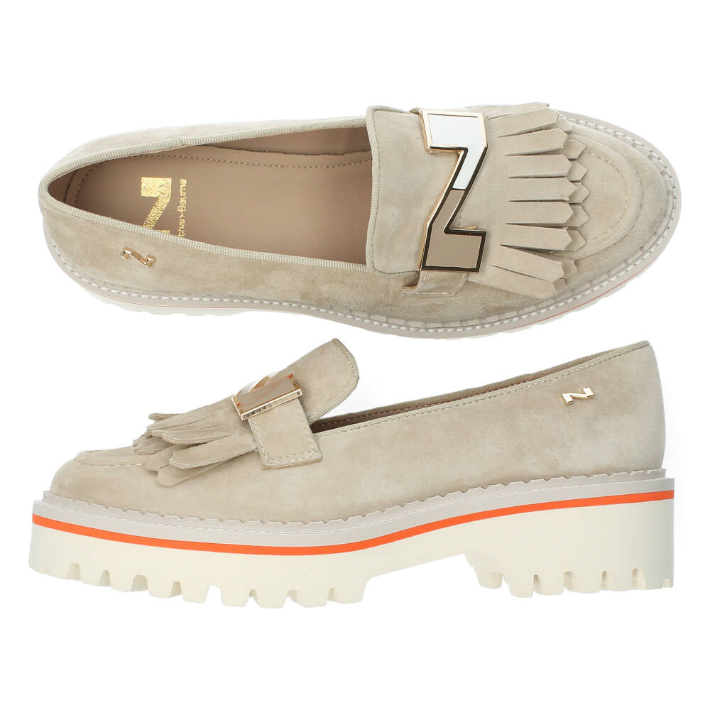 Beige loafers