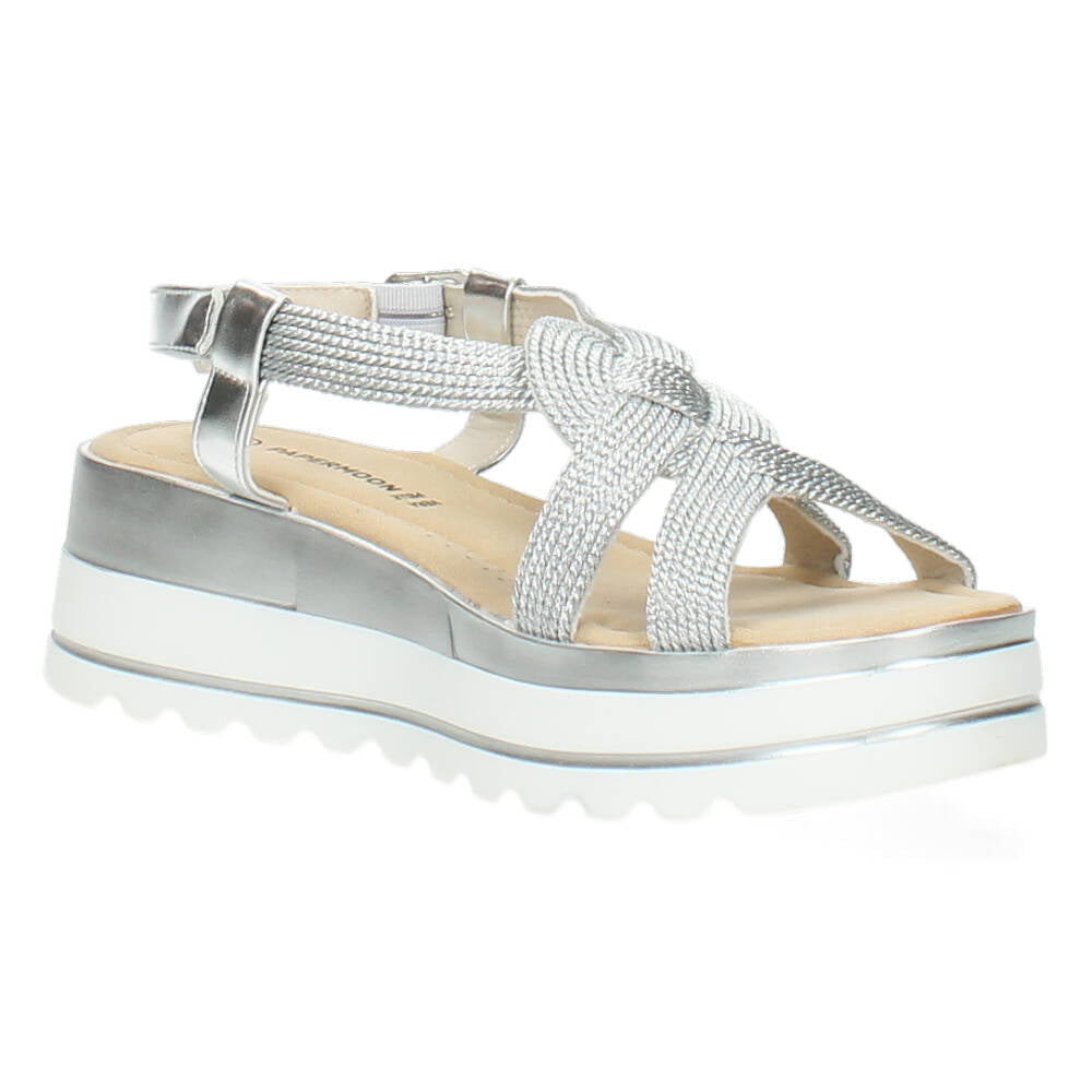 Zilveren sandalen
