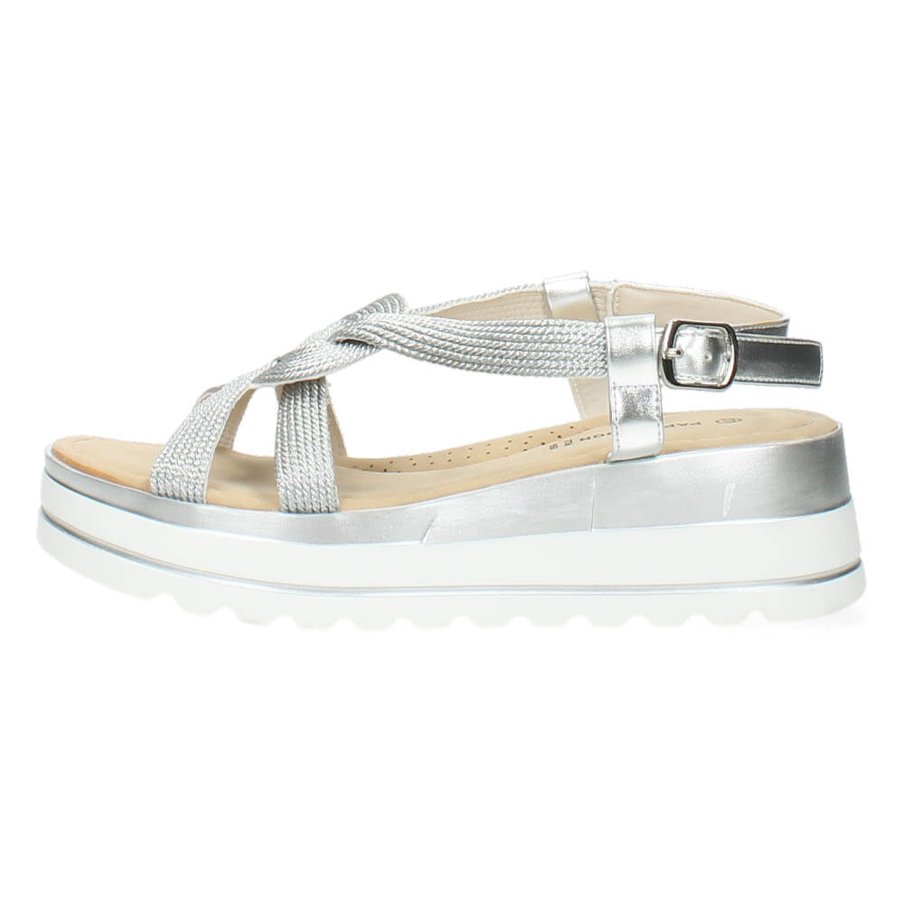 Zilveren sandalen