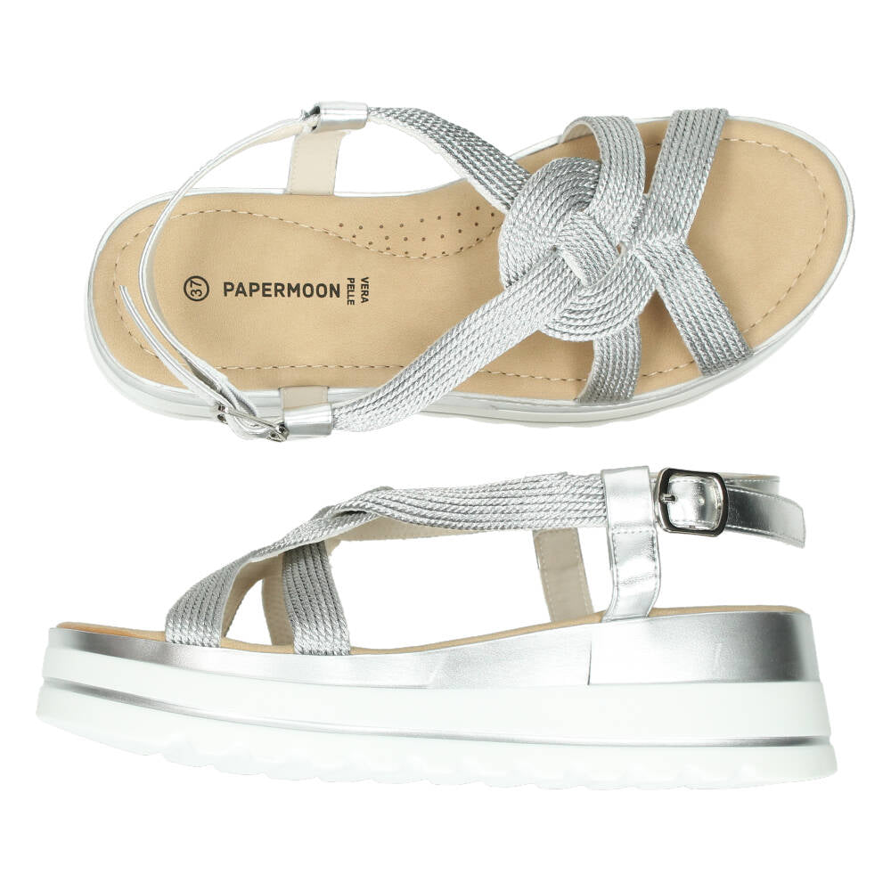 Zilveren sandalen