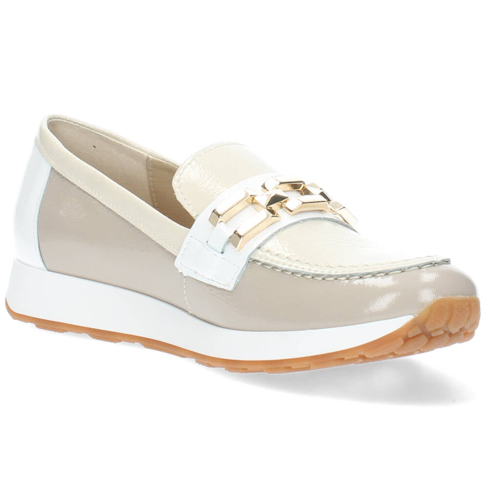 Beige loafers