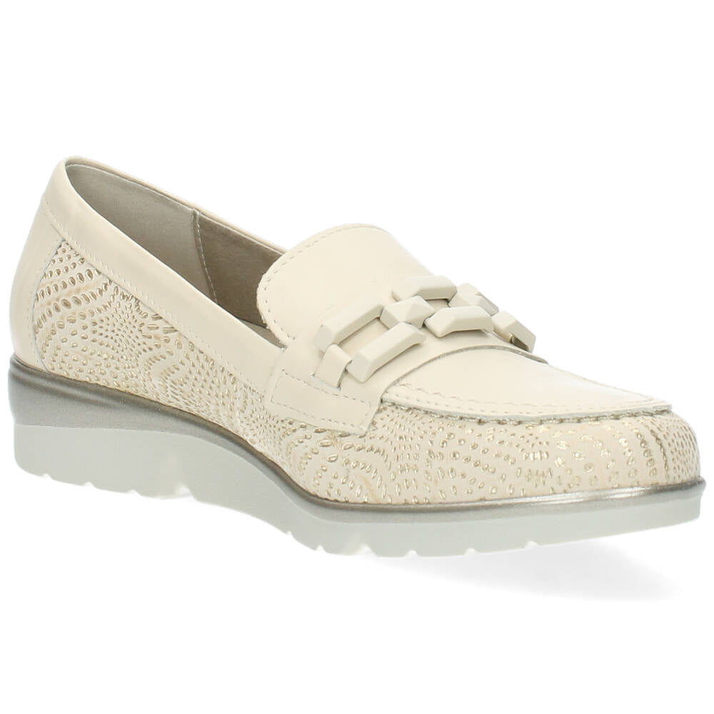 Beige loafers