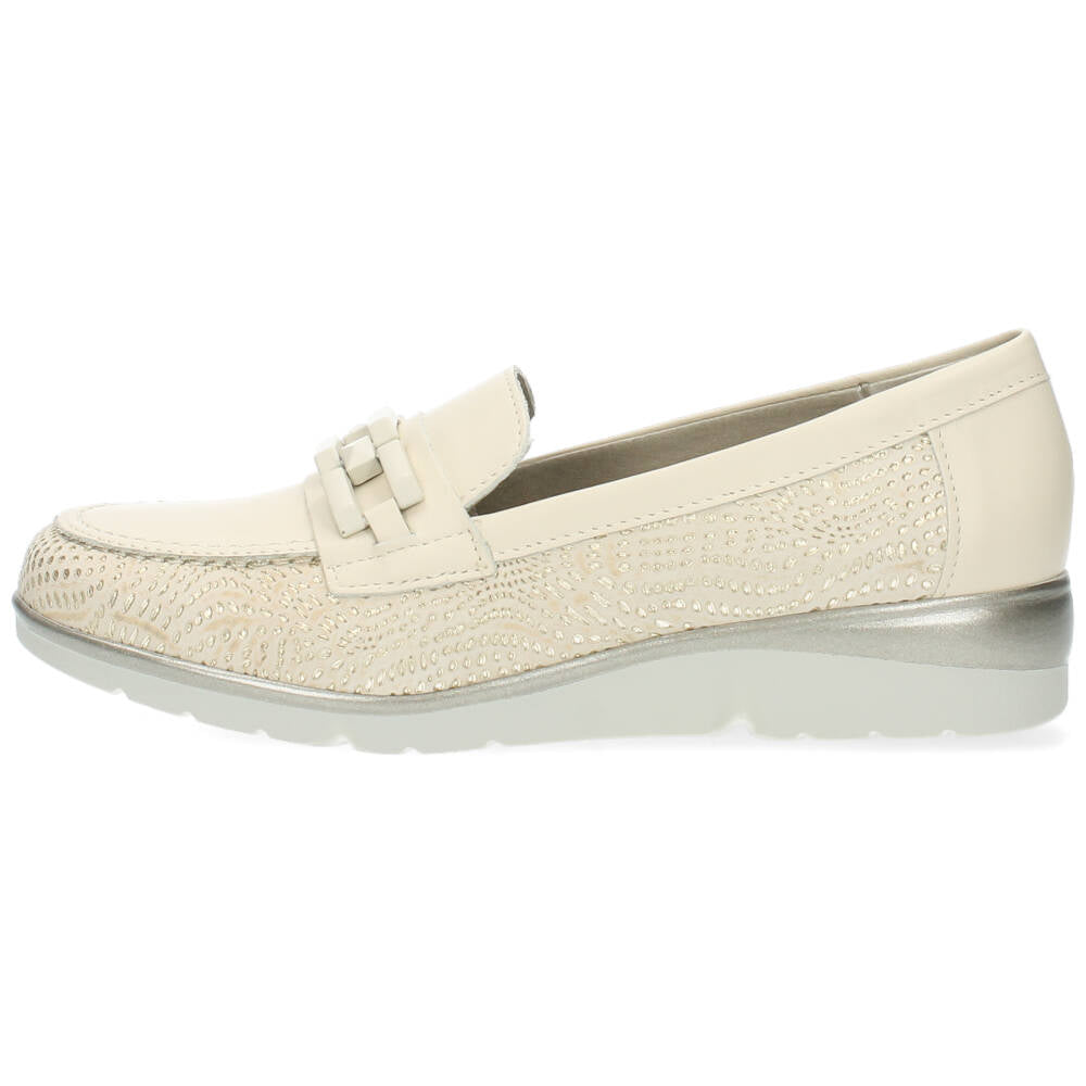 Beige loafers