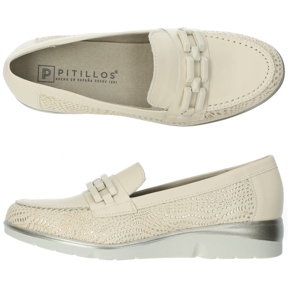 Beige loafers