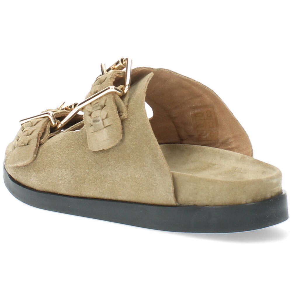 Beige slippers