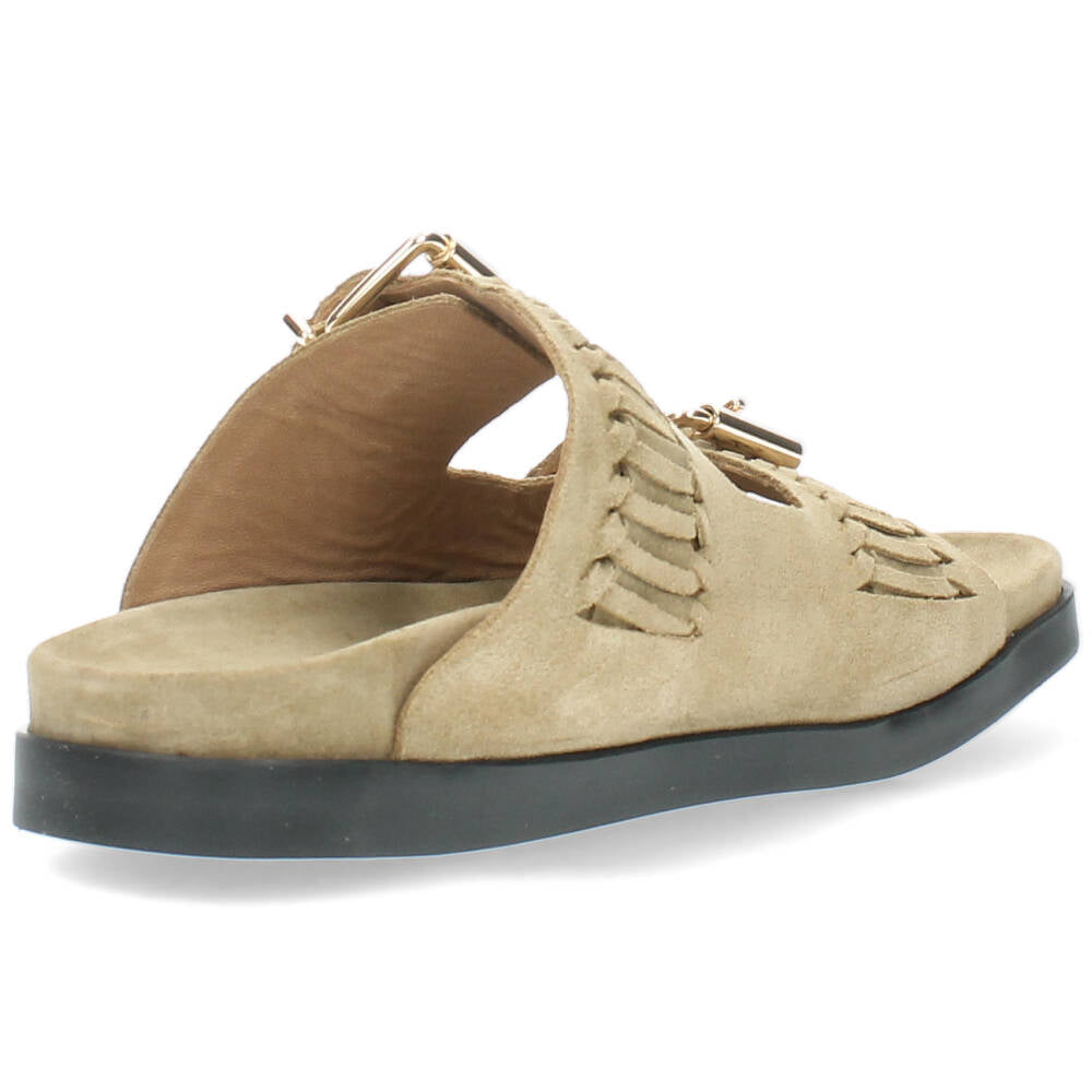 Beige slippers
