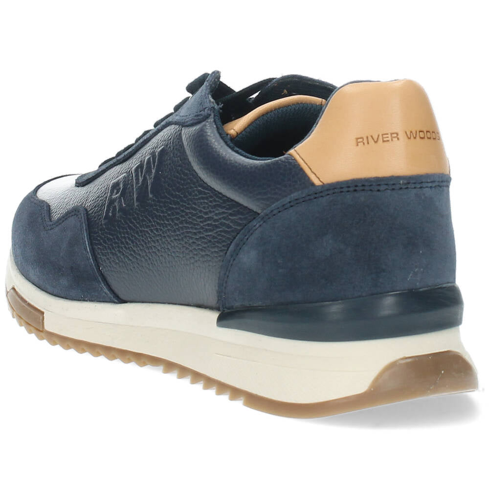 Blauwe veterschoenen