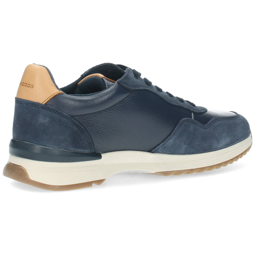 Blauwe veterschoenen