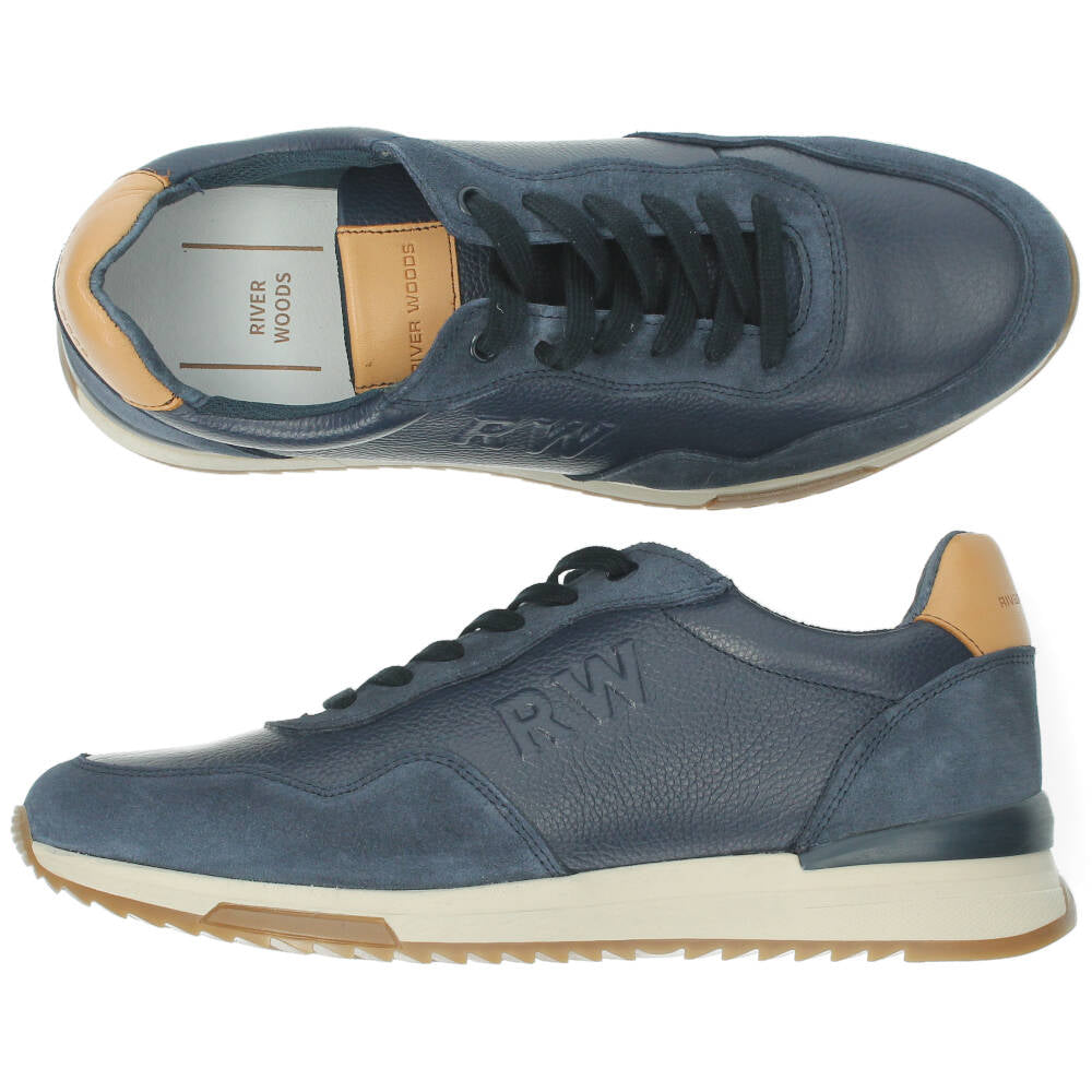 Blauwe veterschoenen
