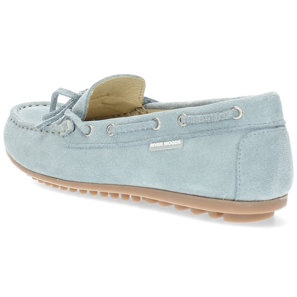 Lichtblauwe mocassins