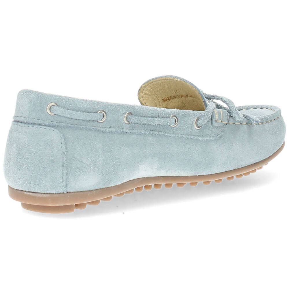 Lichtblauwe mocassins