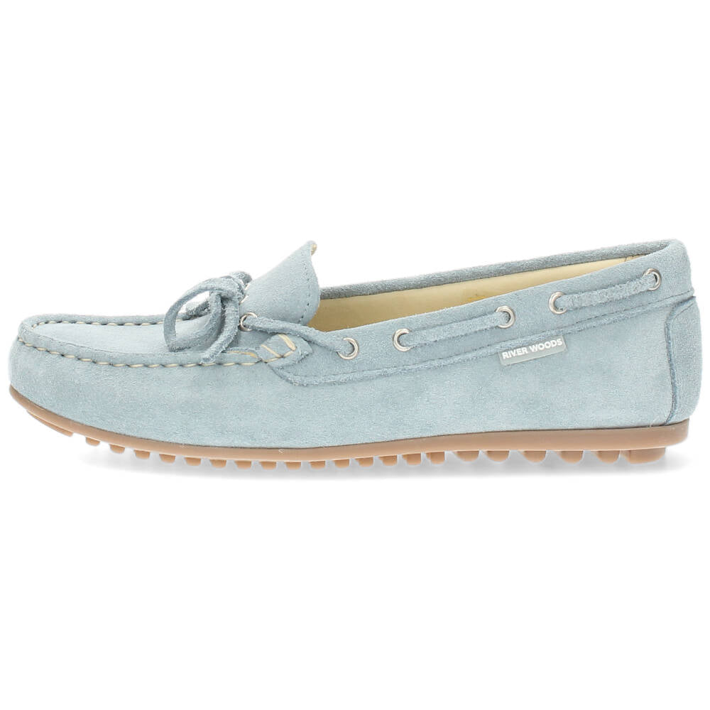 Lichtblauwe mocassins