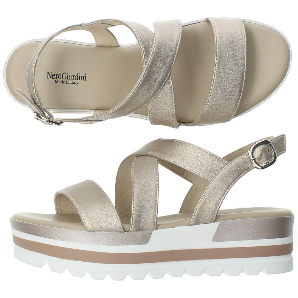 Metallic sandalen