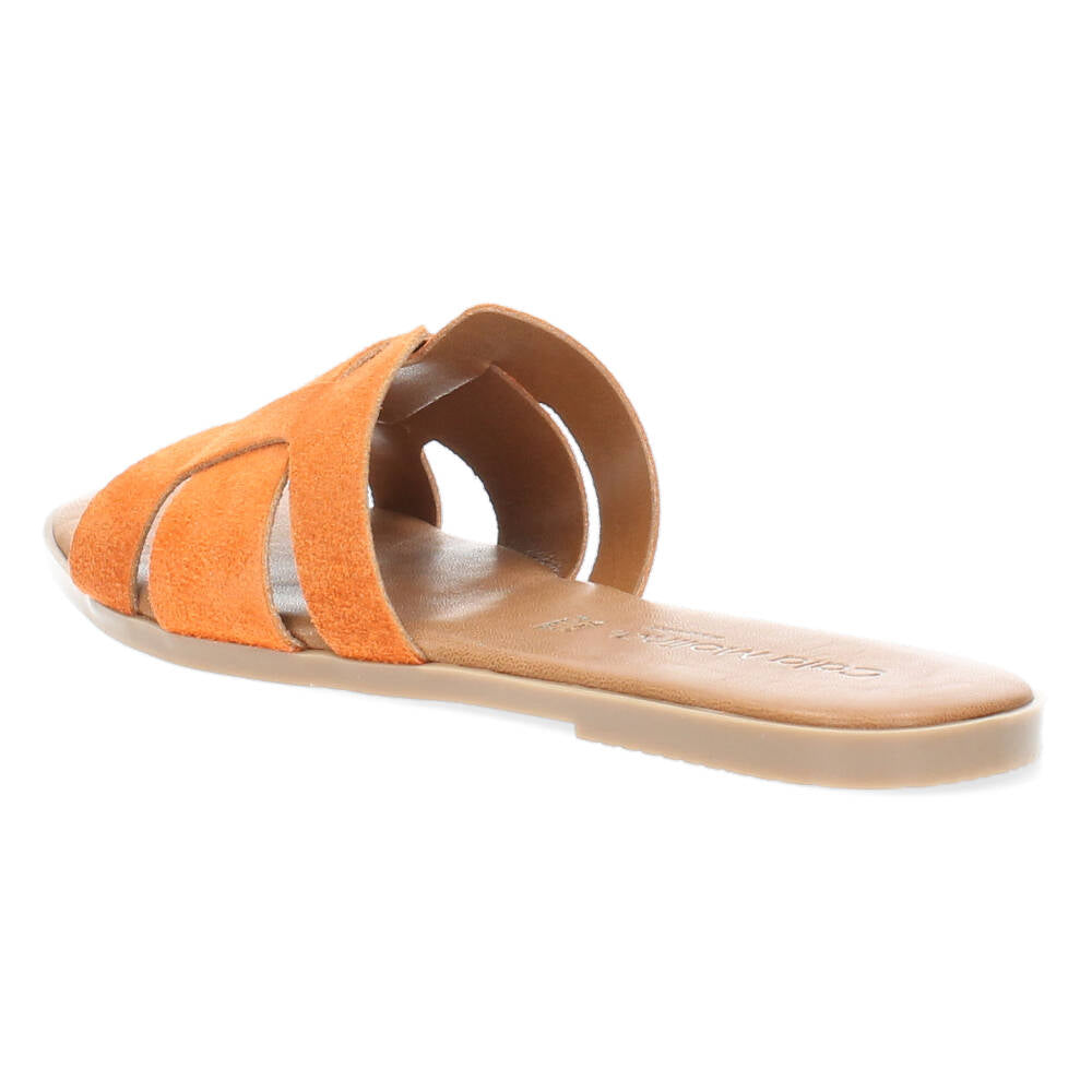 Lichtoranje slippers