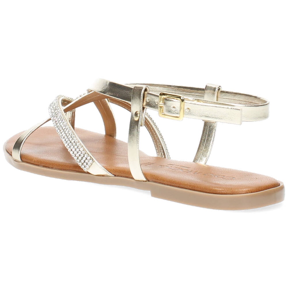 Metallic gouden sandalen