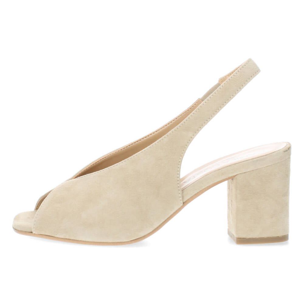 Beige slingbacks