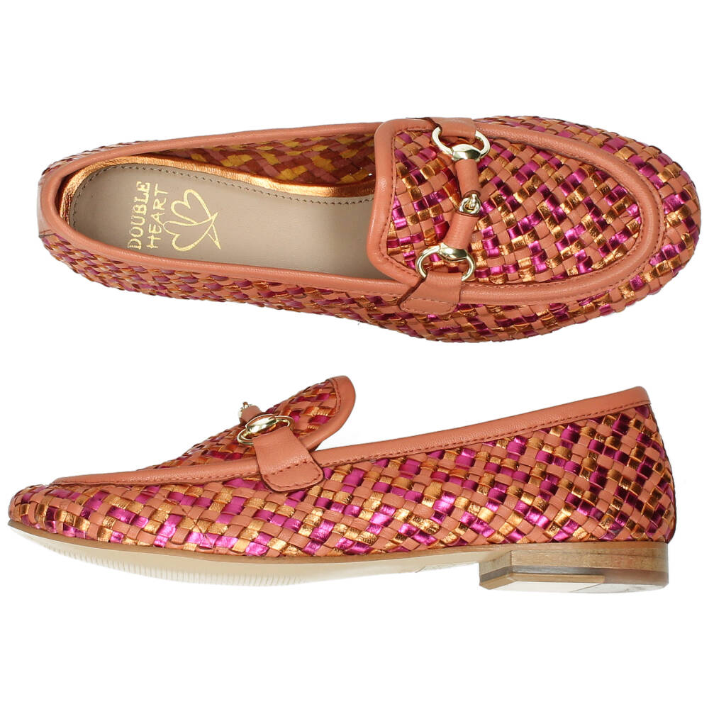 Oranje mocassins