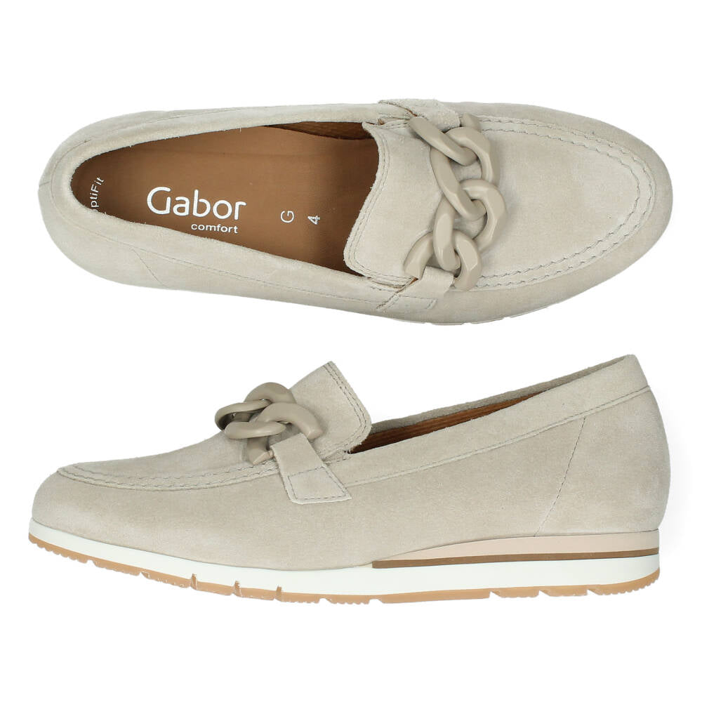 Beige loafers
