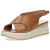 Cognac sandalen