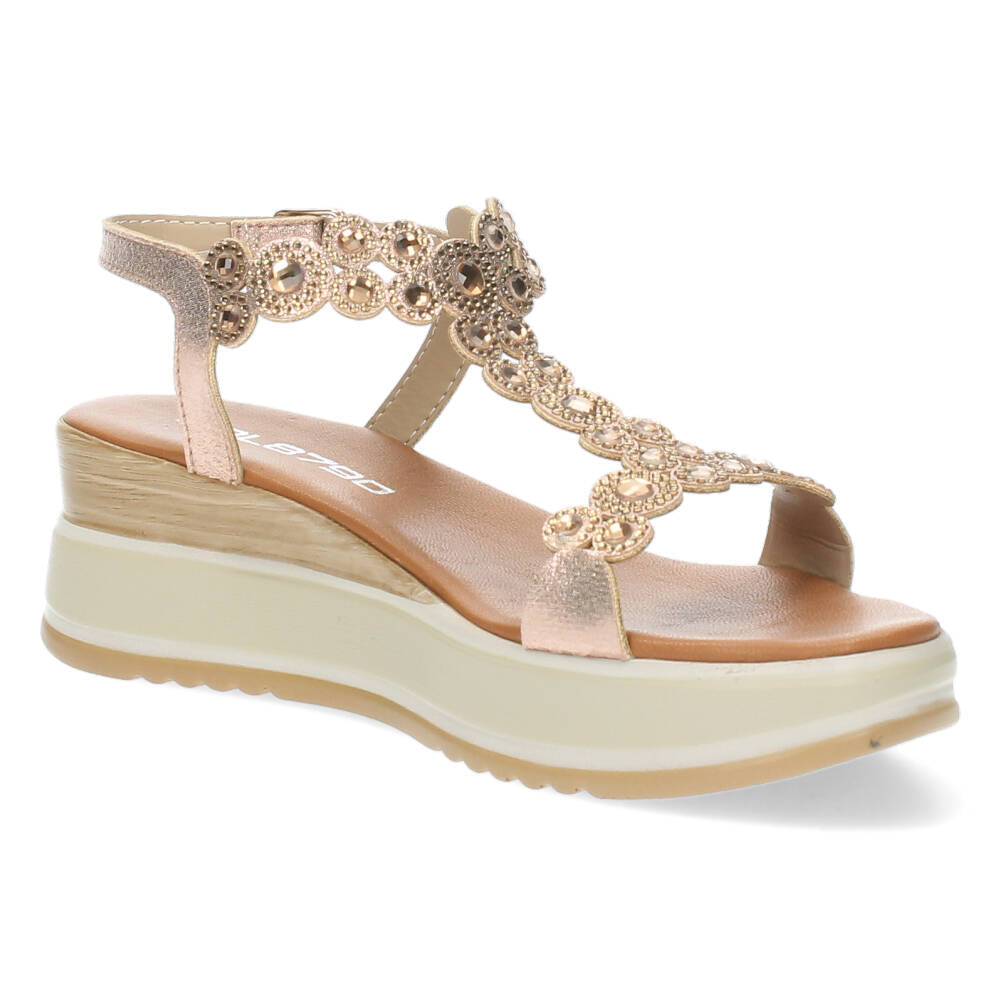 Rosé gouden sandalen