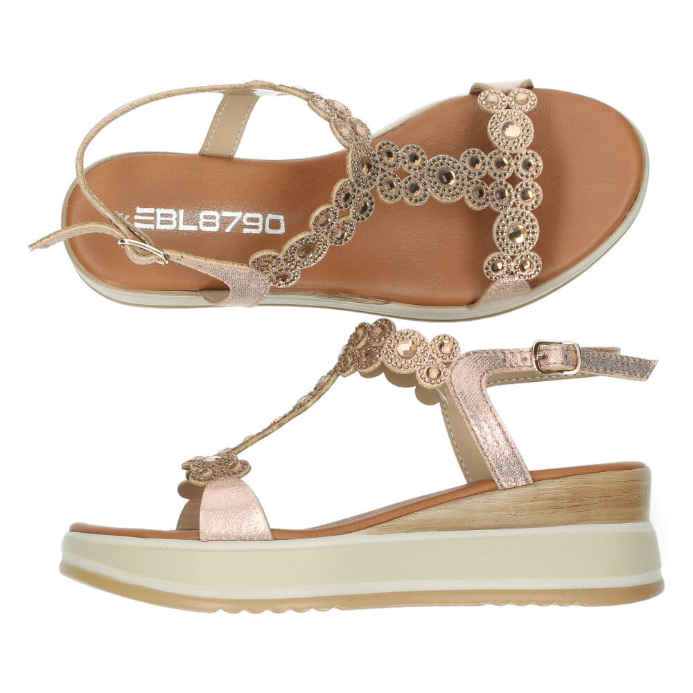 Rosé gouden sandalen