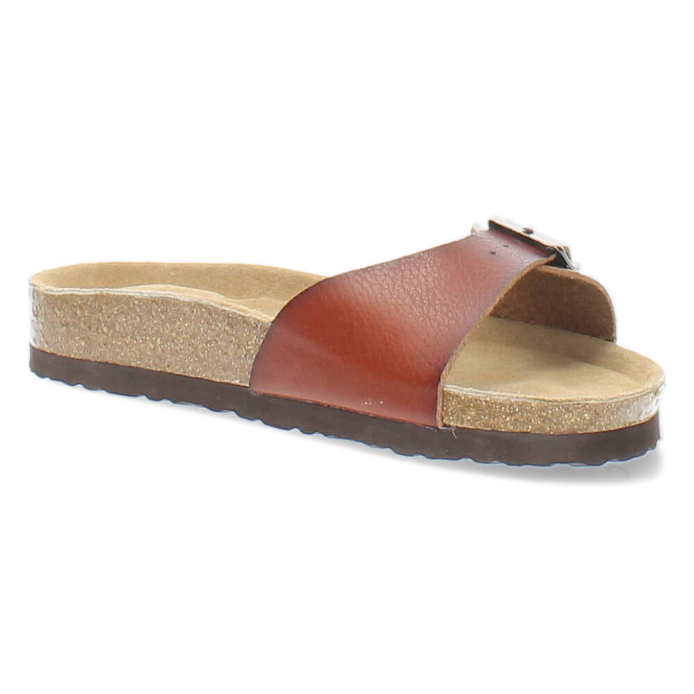 Cognac slippers