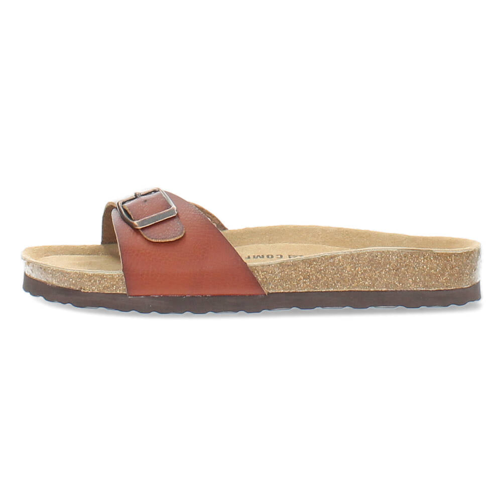 Cognac slippers