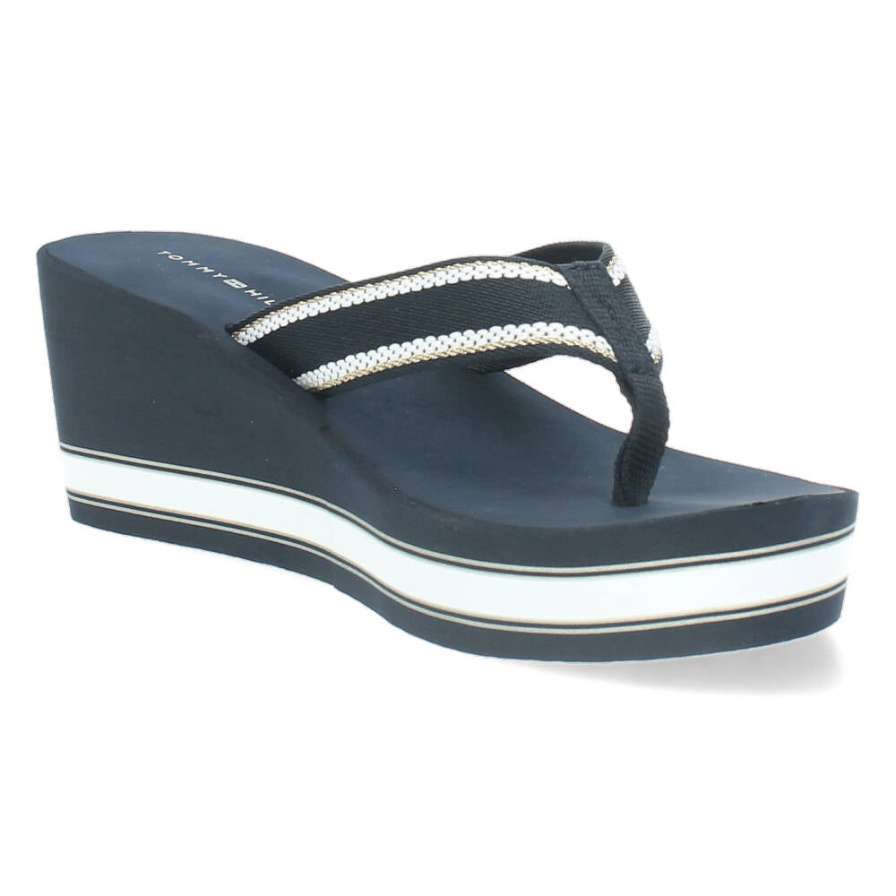Blauwe teenslippers