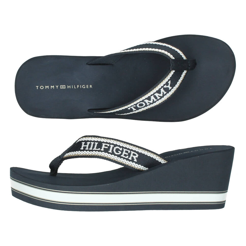 Blauwe teenslippers