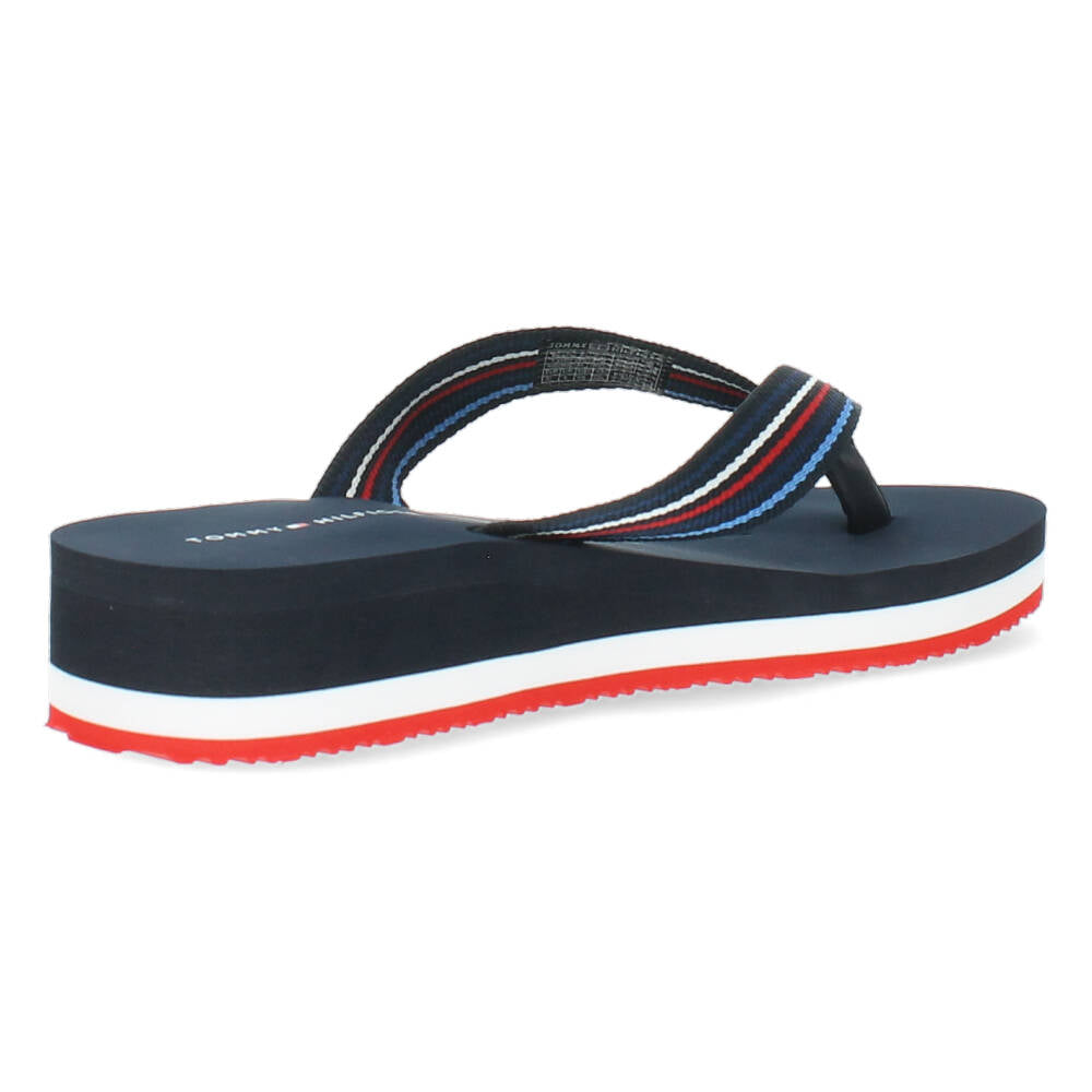 Blauwe teenslippers