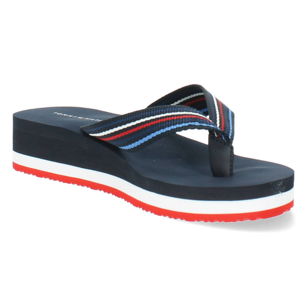 Blauwe teenslippers