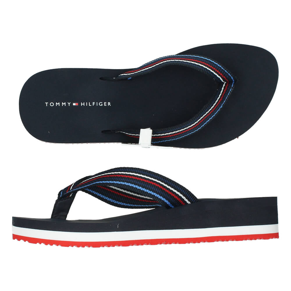 Blauwe teenslippers